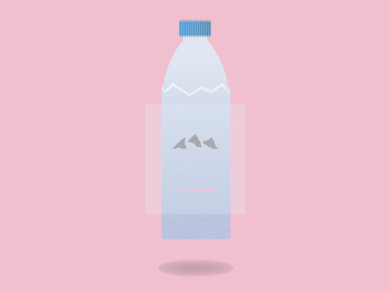 Evian Bottle by Matt Kissick on Dribbble