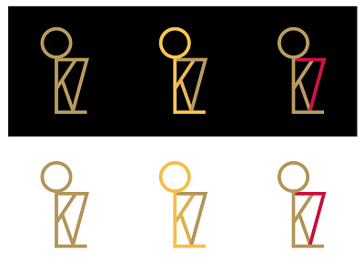 KL7 basketball black gold illustration logo monogram red simple toronto vector