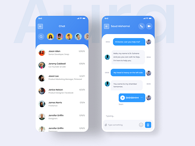 Social Media App Design - Chat Screen app character colorful design finance illustration ios ui ux web