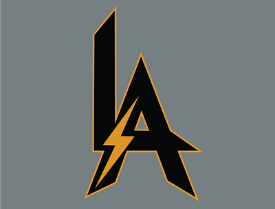 L.A. Bolt design graphic design logo vector