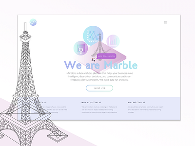 Marble Data Landing Page