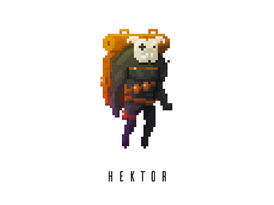 Hektor Concept Art character concept art game art indie game pixel art