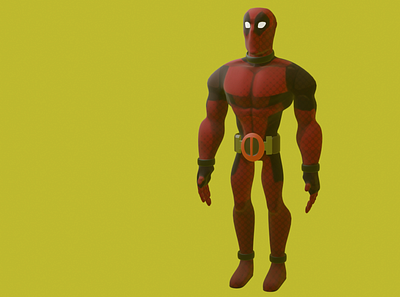 Deadpool 3D model 3d animation