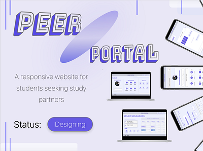 Peer Portal accessibility blind branding connect design graphic design illustration social student students ui