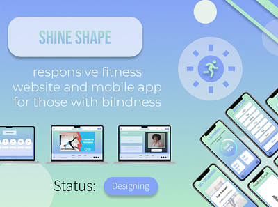 Shine Shape accessibility blind branding design graphic design illustration logo ui ux