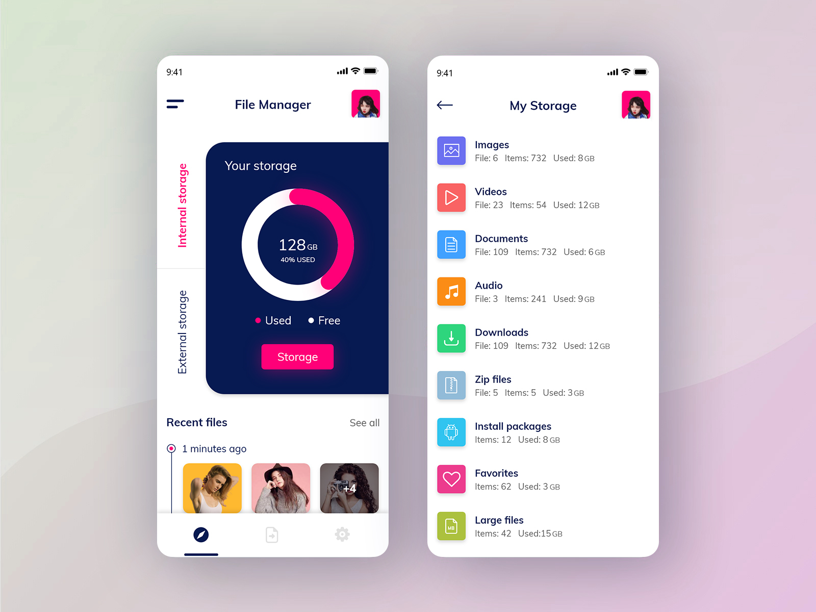 File Manager App by Prince Kumar on Dribbble