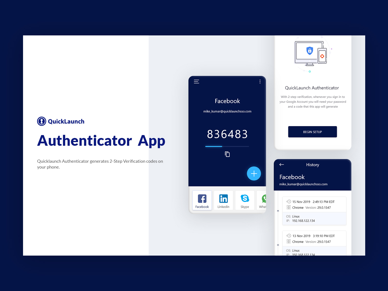 Authenticator app by Prince Kumar on Dribbble