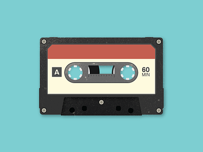 I've Made a Huge Mixtape cassette illustration music tape