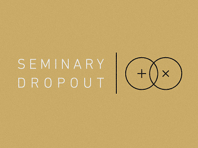 Seminary Dropout christianity cross din next lt light geometry gold logo podcast x