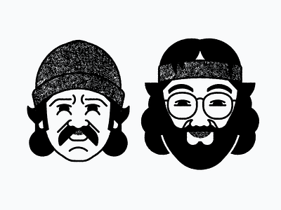 Cheech & Chong All Day Long beard cheech chong face head illustration marijuana mustache up in smoke