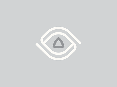 Iris Brand brand eye gray illuminati iris logo mark pictogram swirl triangle