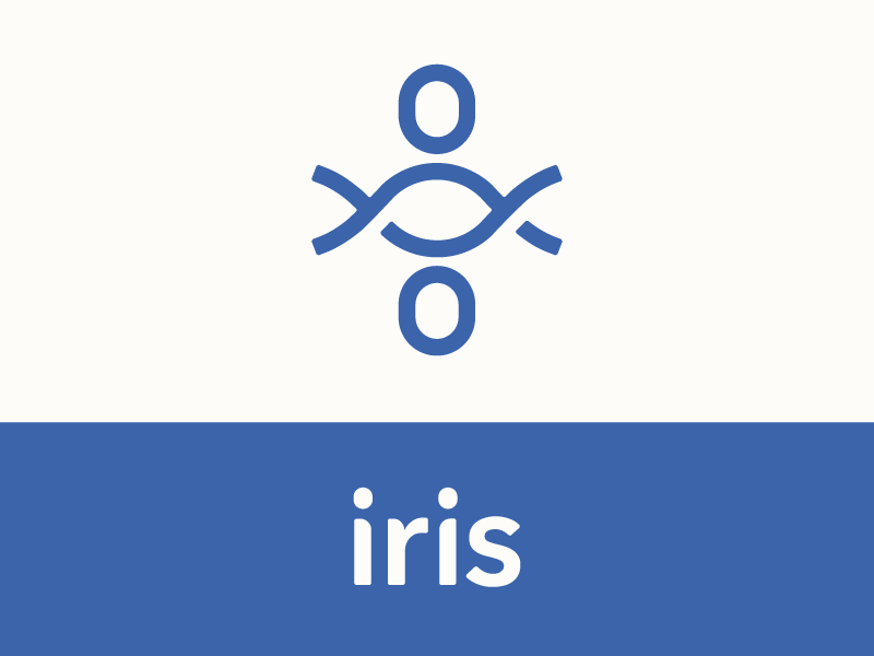 Iris Branding alert brand emergency eye health healthcare human iris logo mark person wordmark
