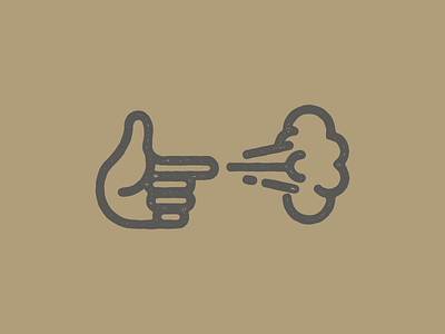 Trigger Finger bang fart finger fingerbang gun hand icon monoline pew pew point shirt