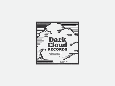 Sad Bastard Music Logo cloud indie logo music record label records sad music square woodcut