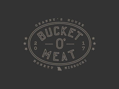 Bucket O' Meat. 4th of july badge bucket granny grill meat meat sweats missouri seal shirt star t shirt