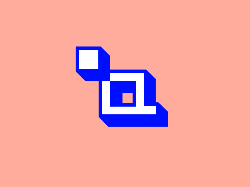 Q Like This One? branding 3d block square digital wordpress q brand design logo mark