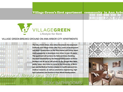 Village Green graphic design