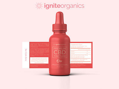 igniteorganics cbd tincture dropper bottle design