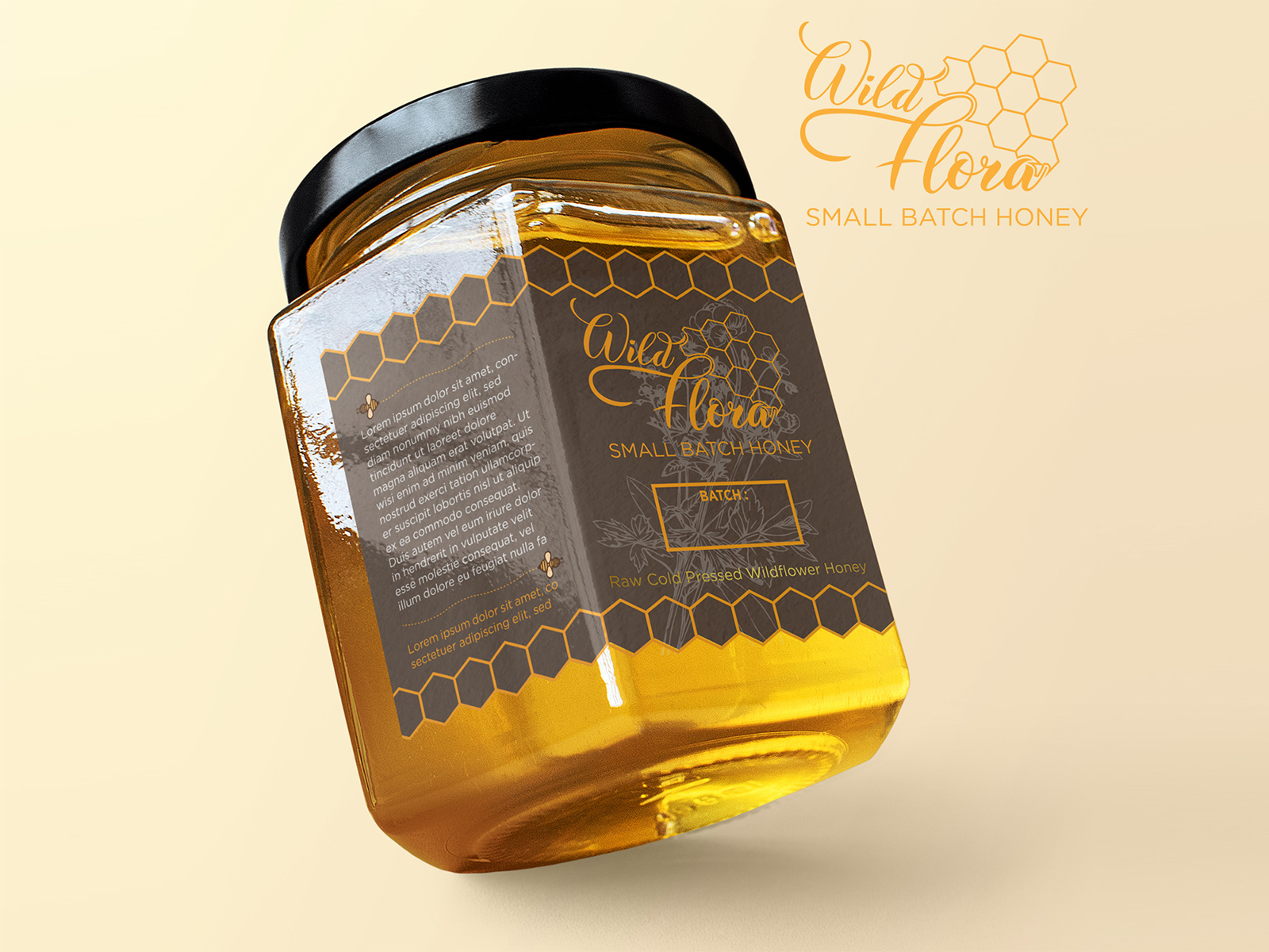 honey jar label design by bilal khouidi on Dribbble