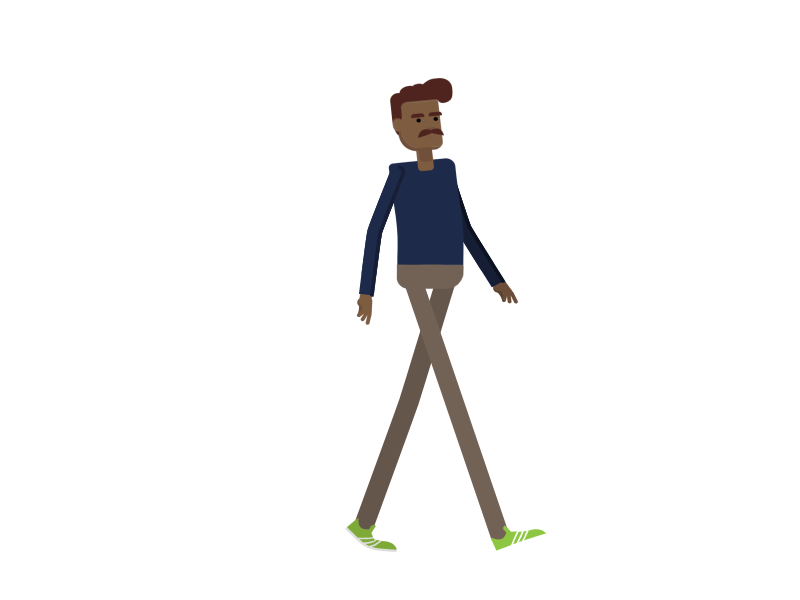 The Walk animation character walkcycle