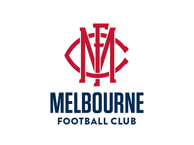 Melbourne FC logo idea afl football logo redraw sports unsolicited