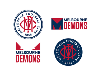 MFC sketches afl football logo redraw sports unsolicited