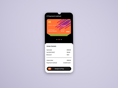 Payment screen