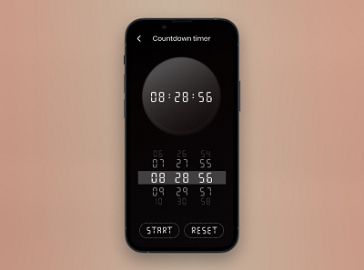 Countdown timer app design branding coundown timer design exercise figma illustration sport timer ui ux