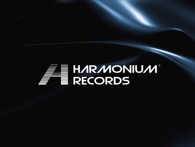 Harmonium Records branding concert design graphic design logo minimalist modern modernist music musician record label sound