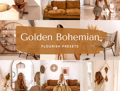 Golden Bohemain Lightroom Presets bright airy