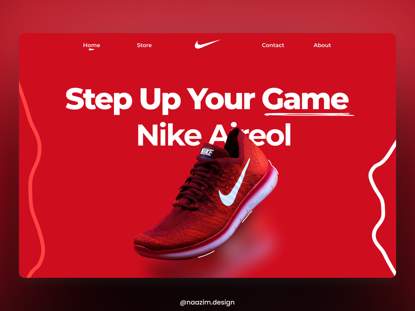 Nike Landing Page Redesign Concept by Naazim Jaleel on Dribbble