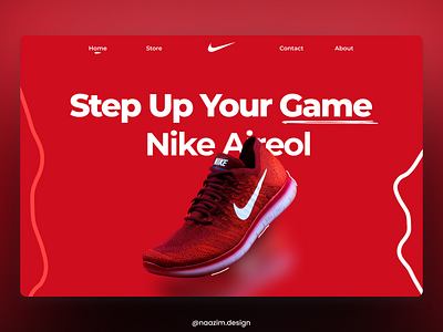 Nike Landing Page Redesign Concept branddesign design graphic design productdesign ui uidesign ux uxdesign webdesign