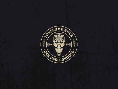Lonesome Buck - Oak Underground Beer Logo