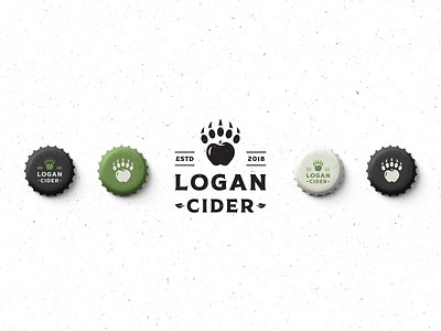 Logan Cider Logo apple apple cider apple paw bear bear paw branding cider claw clean craft cider craft drink creative geometric graphic design identity logo logo design paw simple smart