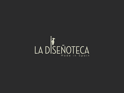 Logo for La Diseñoteca a furniture design firm elegant furniture furniture design logo logo design minimal minimalist smart logo woodpecker