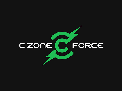 C Zone Force Logo branding gaming geometric logo logo design modern monogram typography