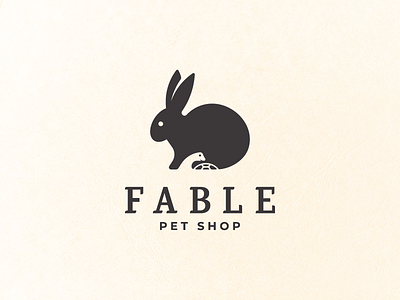 Fable Logo clean fable geometric logo logo design negative space pet rabbit simple smart turtle