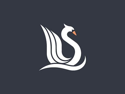 Swan Logo bird branding elegance geometric logo logo design minimal simple swan water