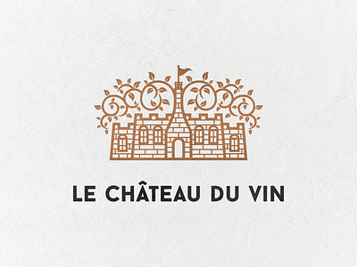 Wine Château bottle branding château clean elegant geometric logo logo design luxurious wine