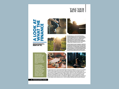 Photo Gallery indesign layout newsletter