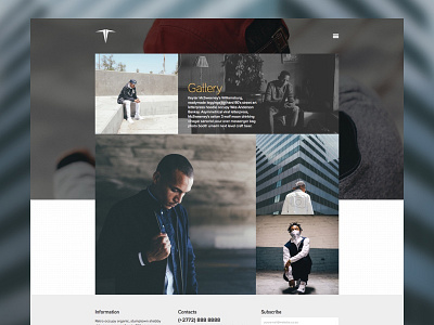 Gallery Layout clothing grid layout ui website