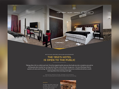 Hotel grid hotel layout ui website