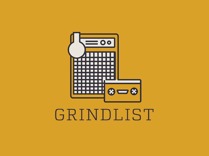 Grindlist shaper tool cassette speakers music illustration basement pixels