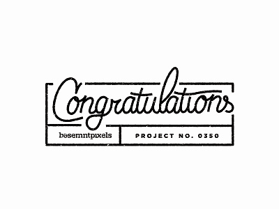 Congratulations typography