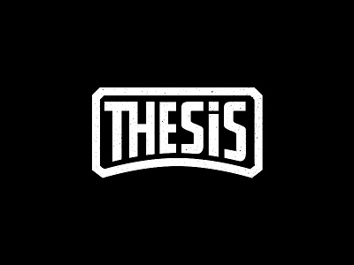 Thesis Logo. Concept branding corporate identity design identity logo