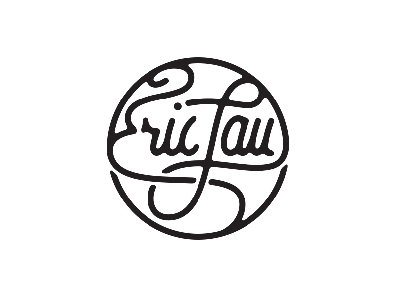 Eric Lau's Logo typography logotype branding design logo