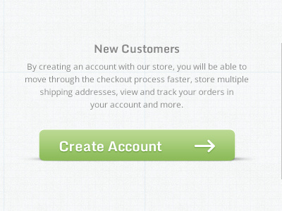 Create Account button ecommerce sign up