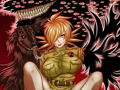 Seras Victoria anime art digitalart digitalillustration illustration manga