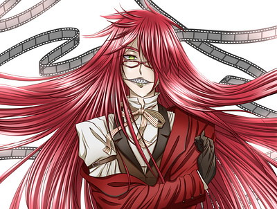 Grell anime art commission digital digitalart digitalillustration illustration ilustración manga