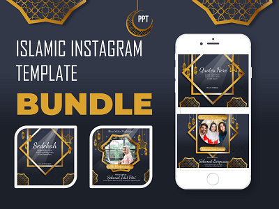 Cover bundle islamic template branding design graphic design islamic ramadhan